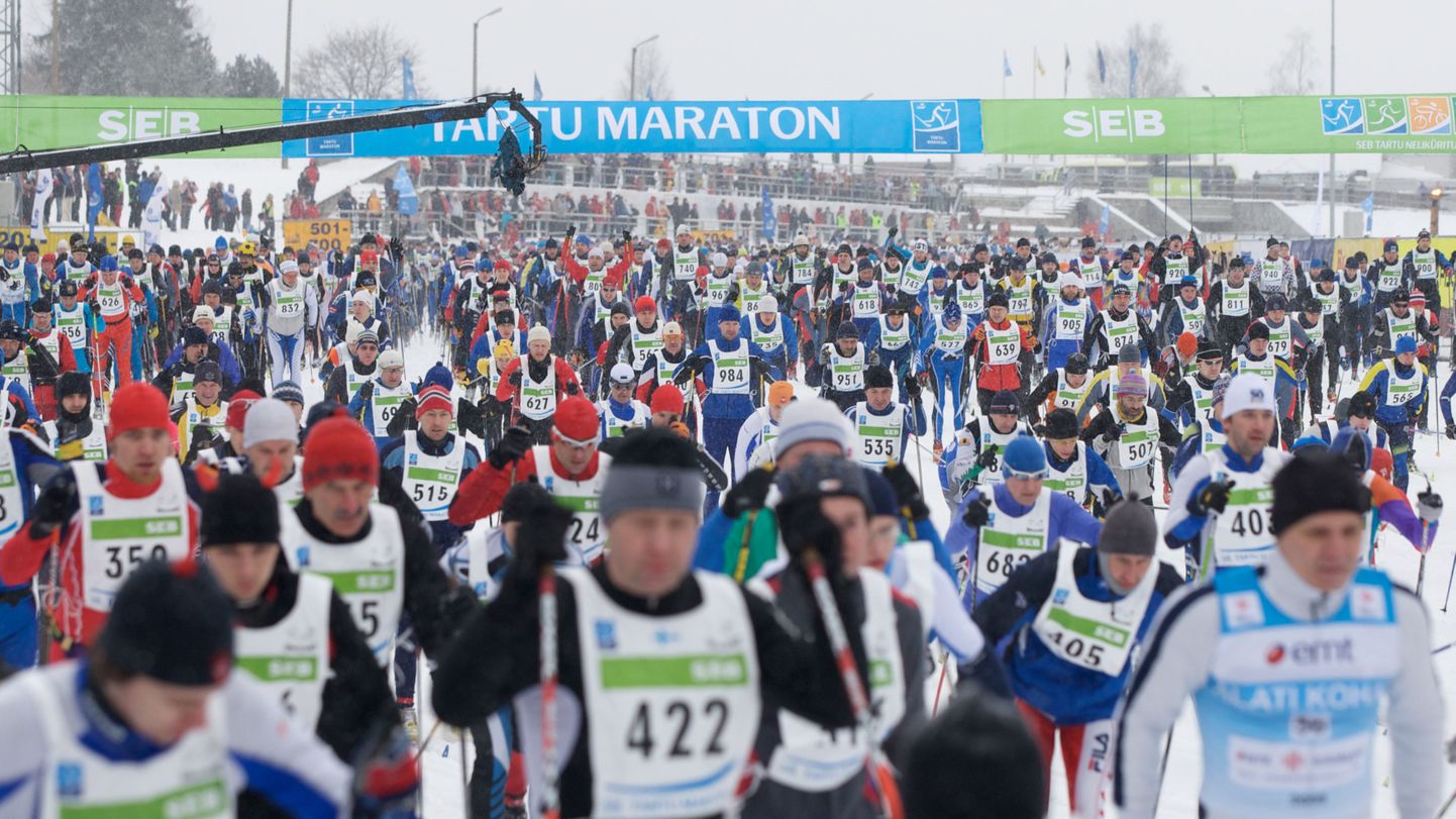 Tartu Maratoni start Otepääl.
