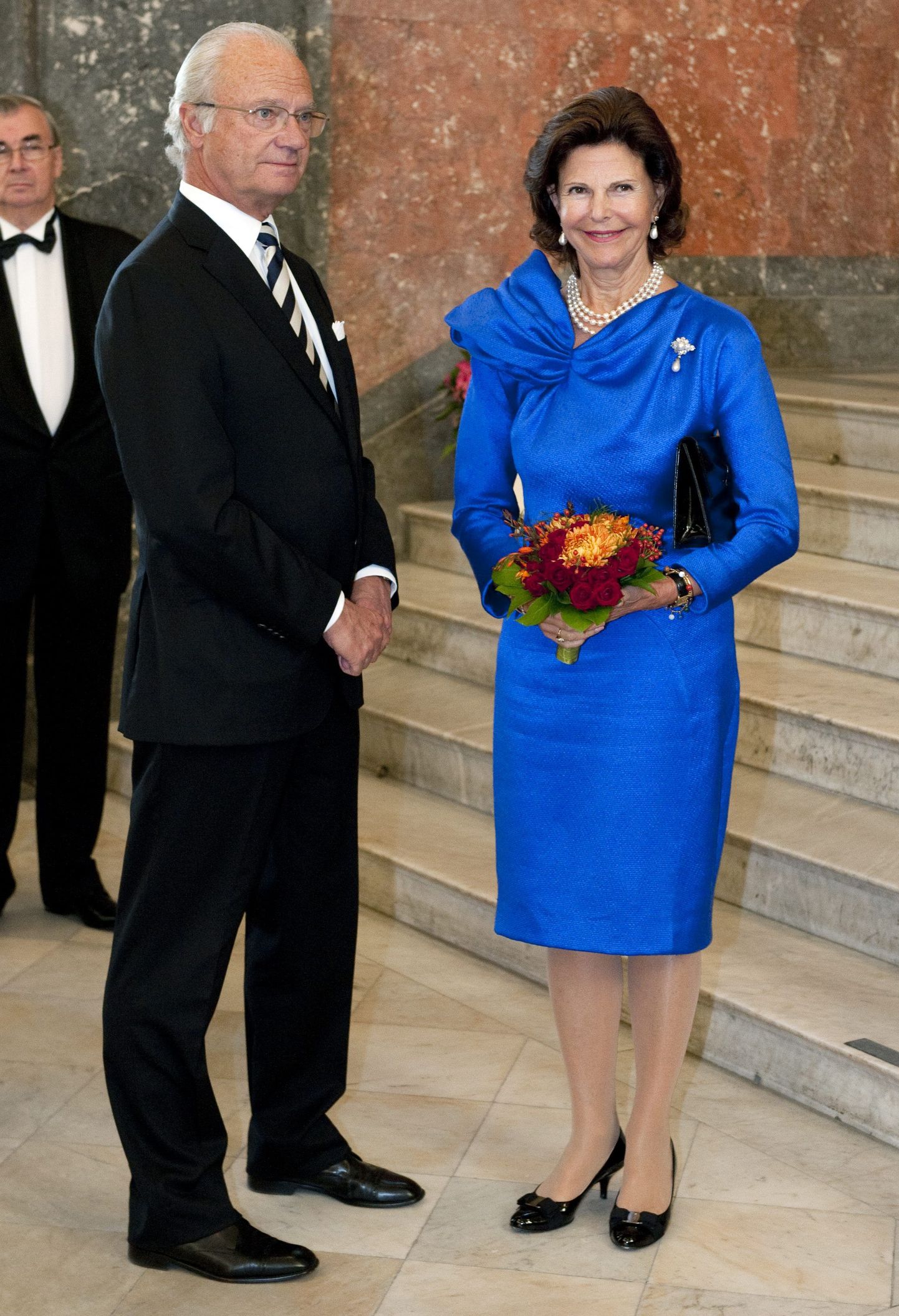Kuningas Carl Gustaf koos kuninganna Silviaga.