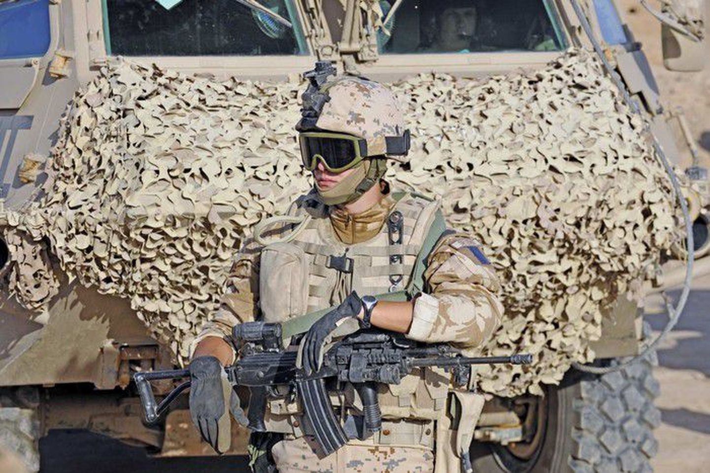 Eesti kaitseväelane Afganistanis.