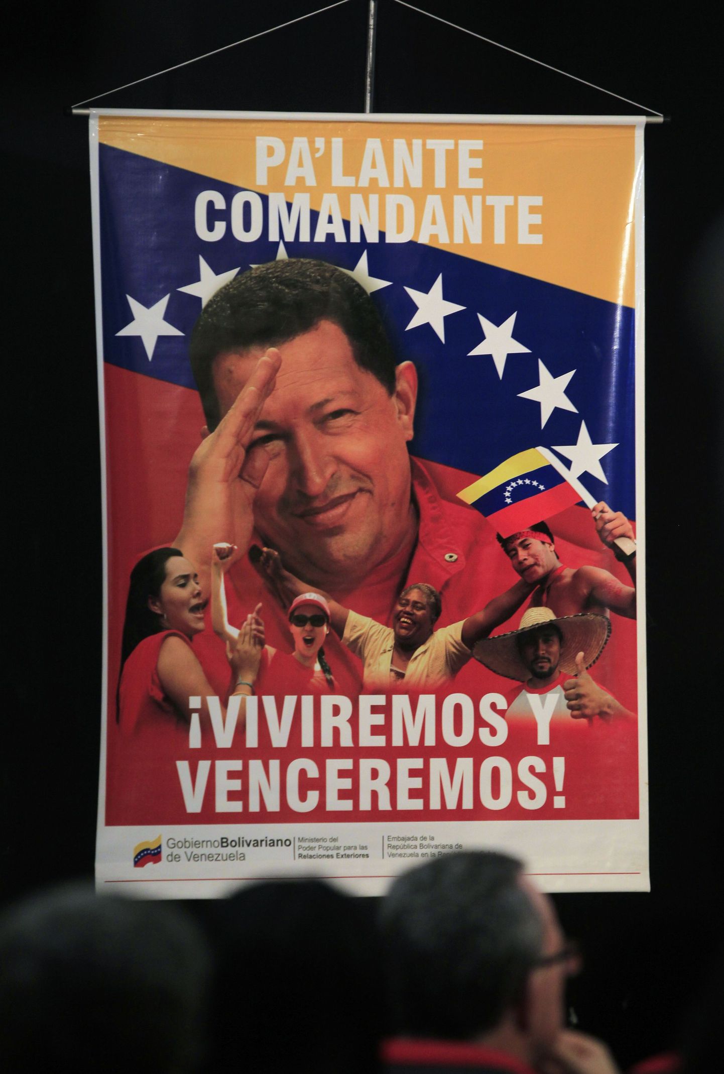Hugo Chaveze näopildiga plakat.