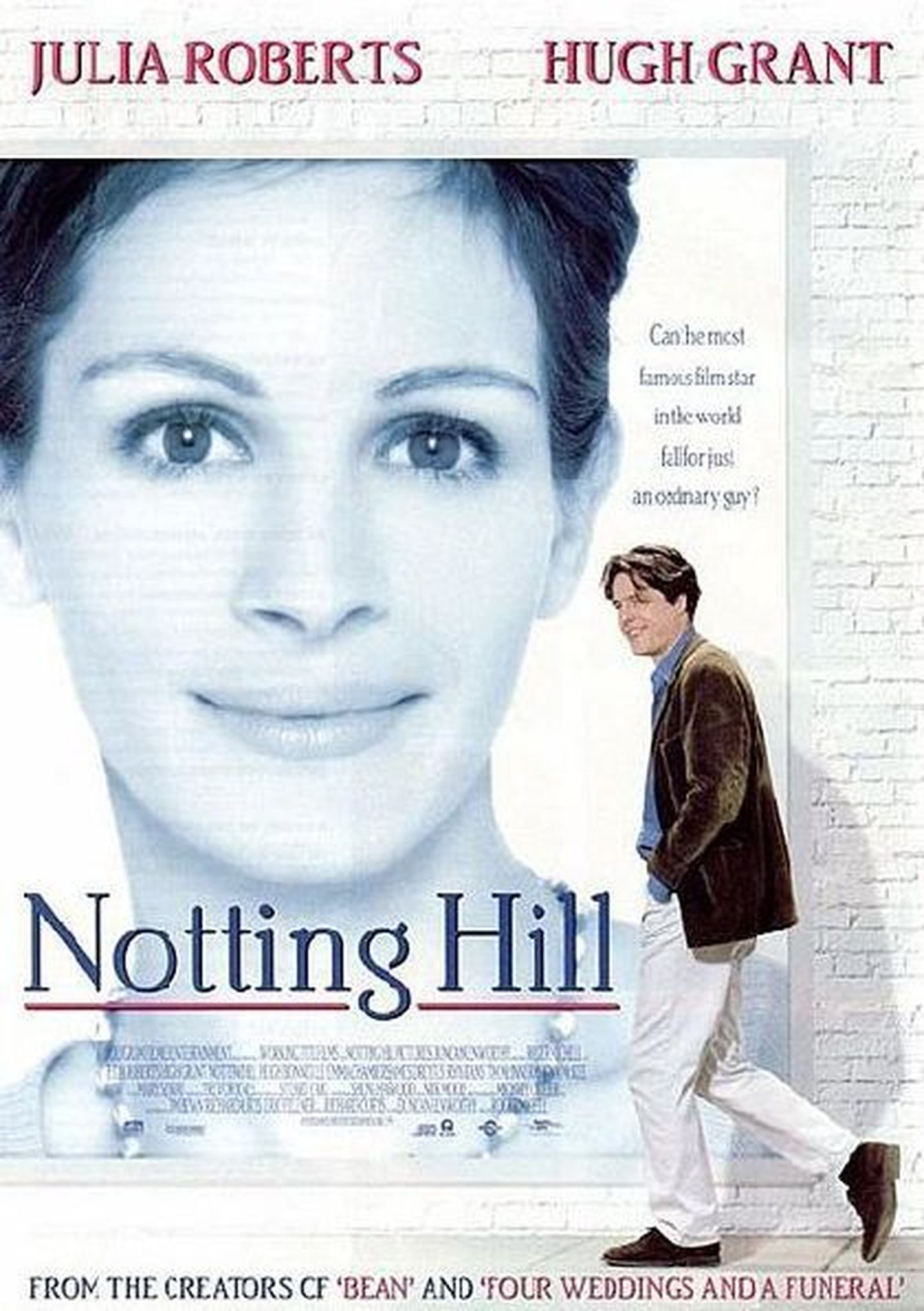 Romantilise komöödia «Notting Hill» reklaamplakat