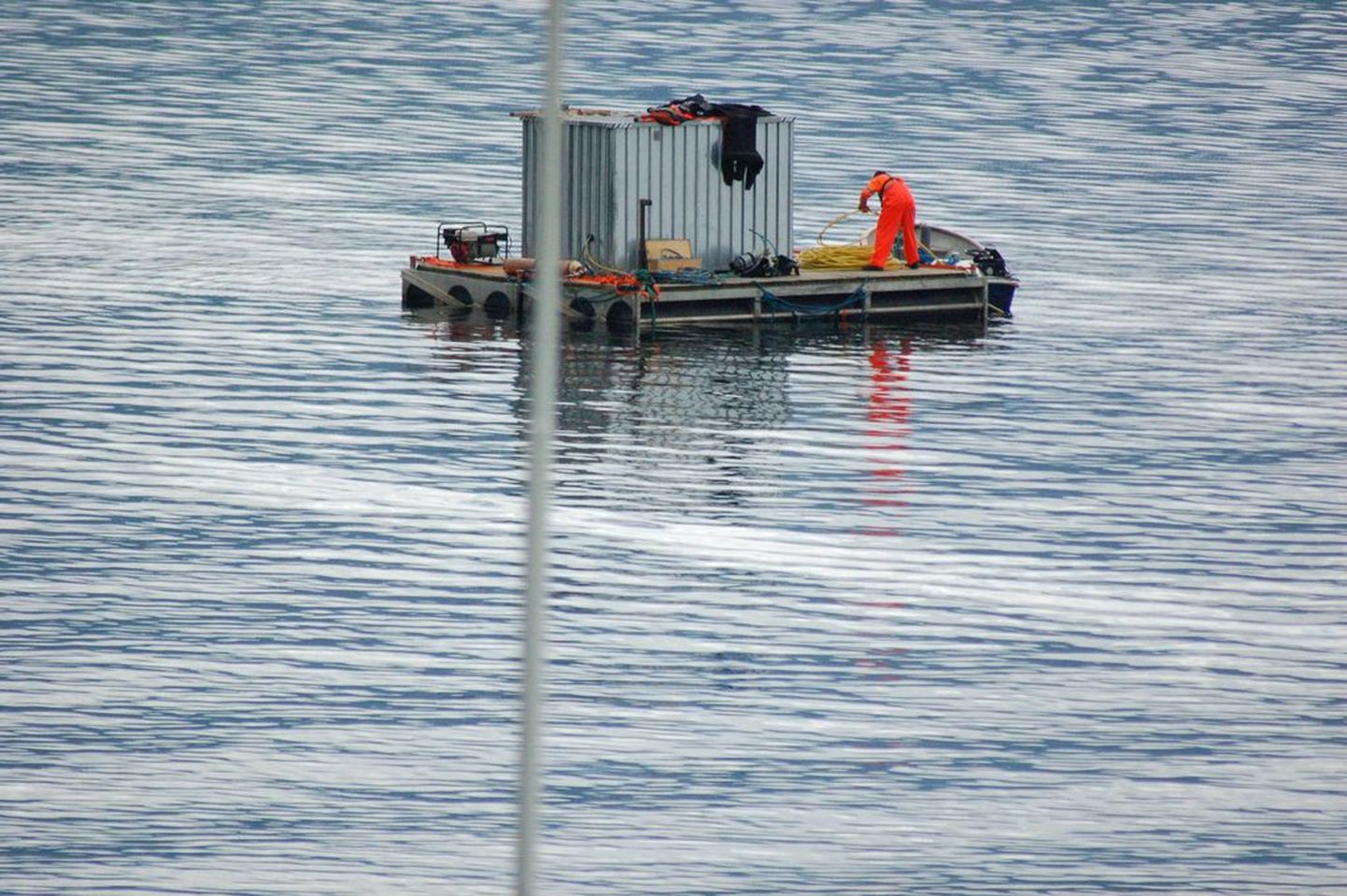 Veresauna järgsed päästetööd Norras Utøya saare juures.