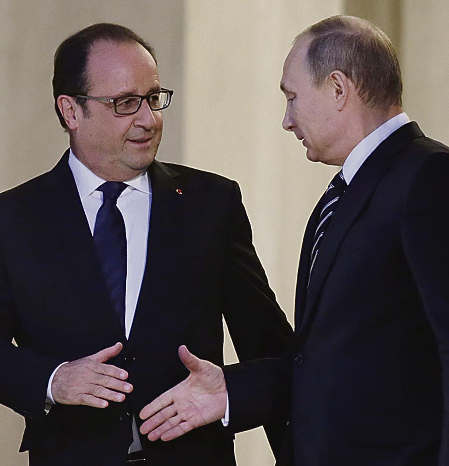 Hollande ja Putin.