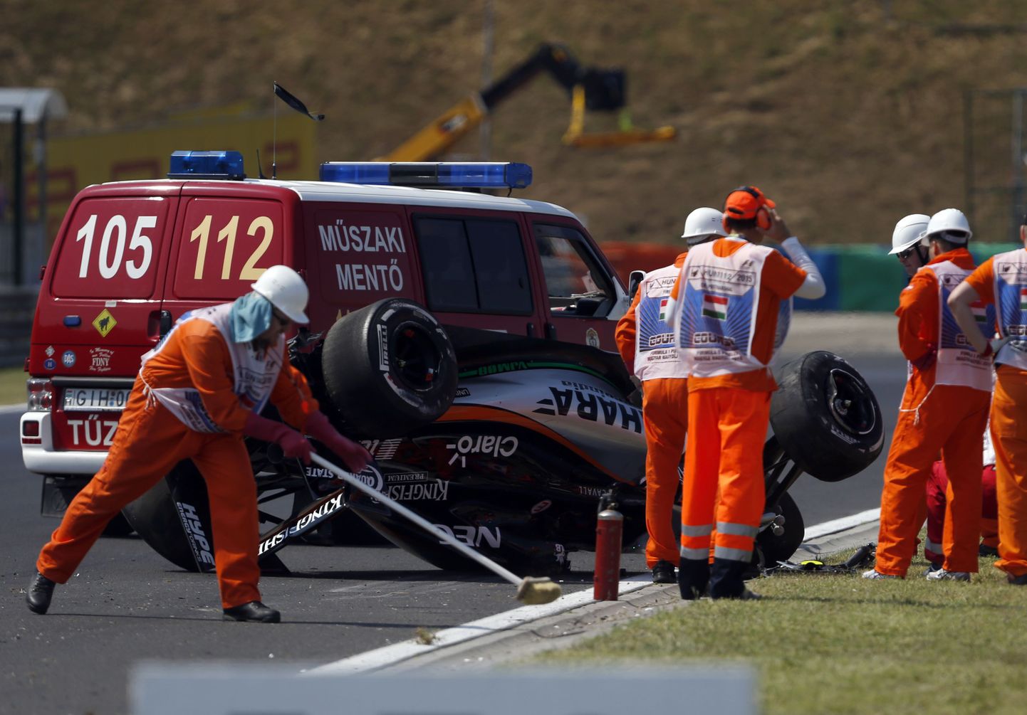 Sergio Pereze auto pärast õnetust