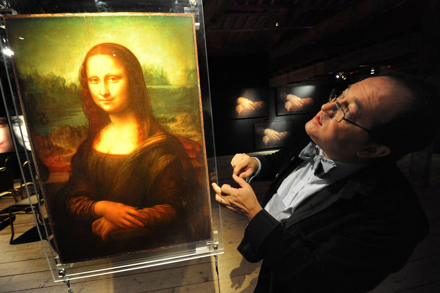Prantsuse insener Pascal Cotte «Mona Lisa» uuringut selgitamas