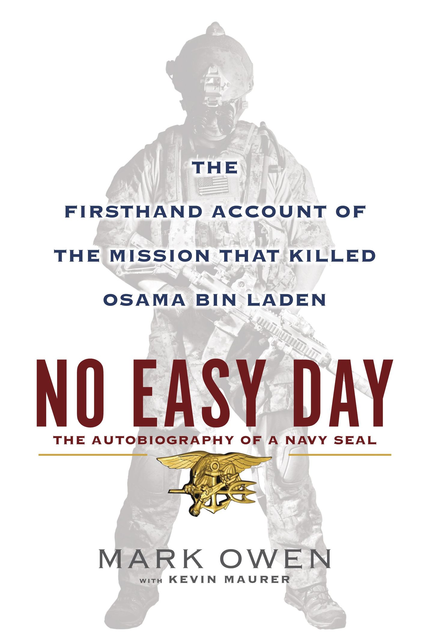 Raamatu «No Easy Day» esikaas