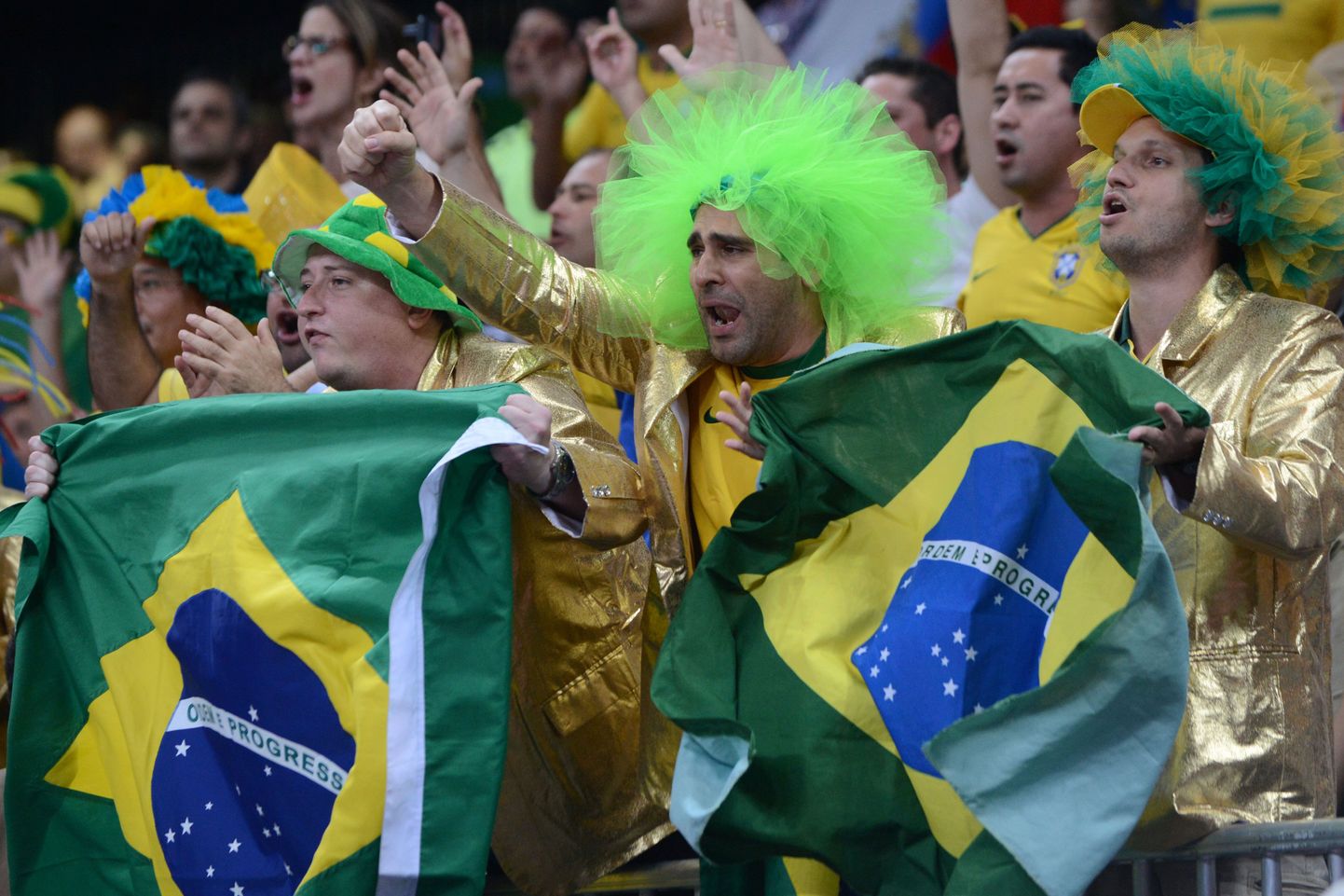 Brasiilia võrkpallifännid Londoni olümpial