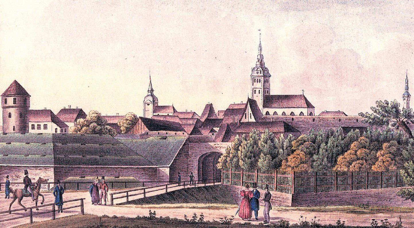 Steingrübeli litograafial on Ingeri bastioni nähaoleval osal kolm korrust suurtükipesadega, millel kokku 20 laskeava. Pildi parempoolsel osal olev müürikolmnurk pihttara ja puudega on 1823. aastal rajatud lastepark.