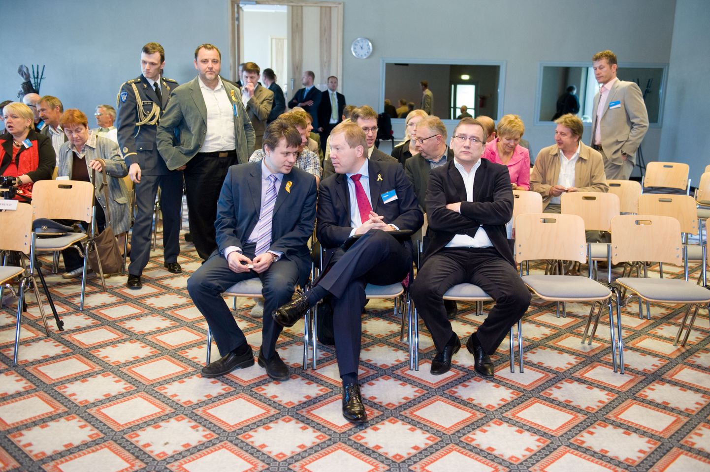 Urmas Reinsalu, Marko Mihkelson ja Juhan Parts IRLi volikogul mais 2011.