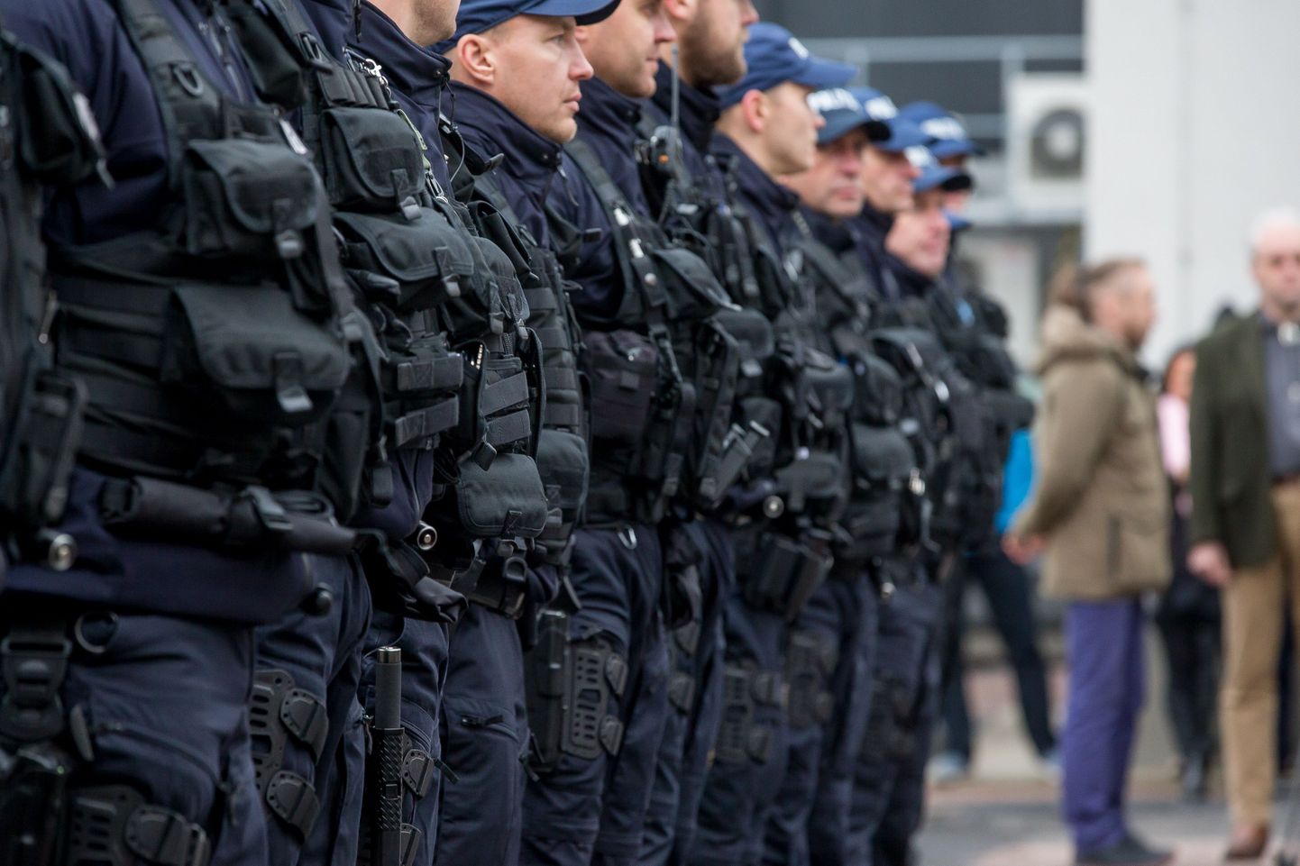 Подразделение эстонских полицейских ESTPOL1. Фото иллюстративное.