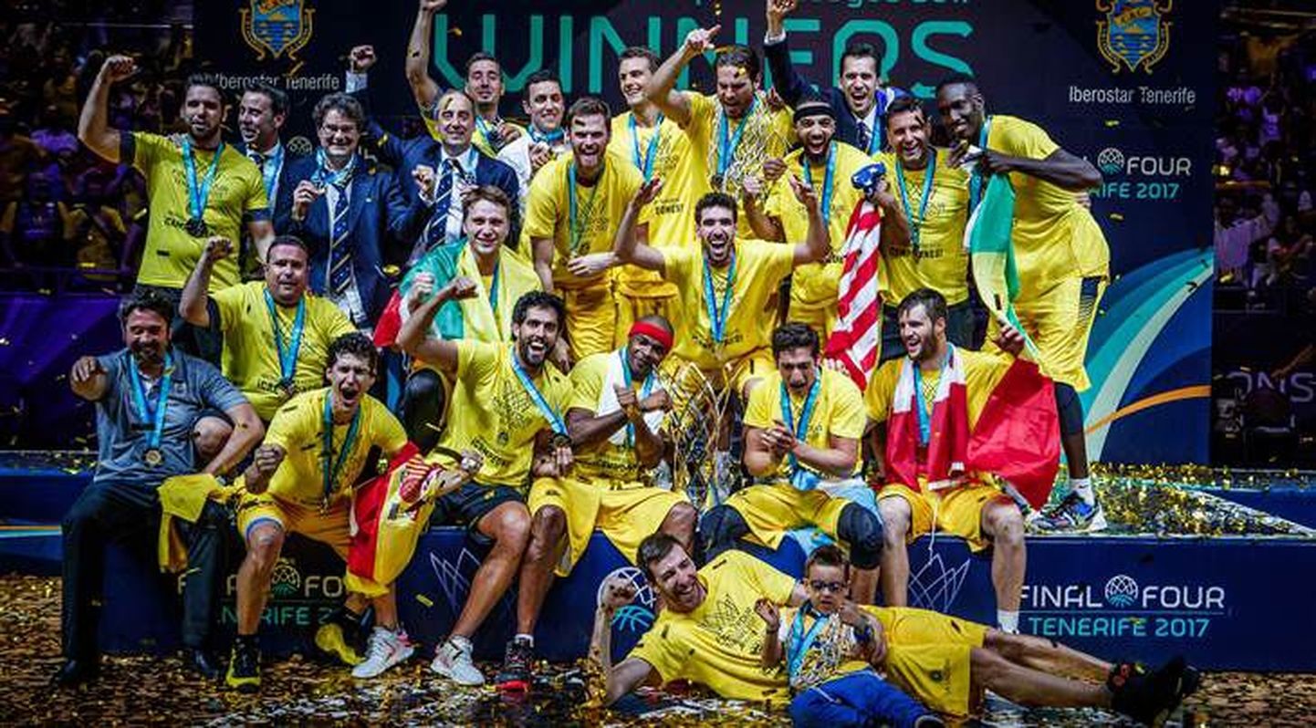 Tenerife Iberostari korvpallimeeskond on esimene FIBA Meistrite liiga võitja.