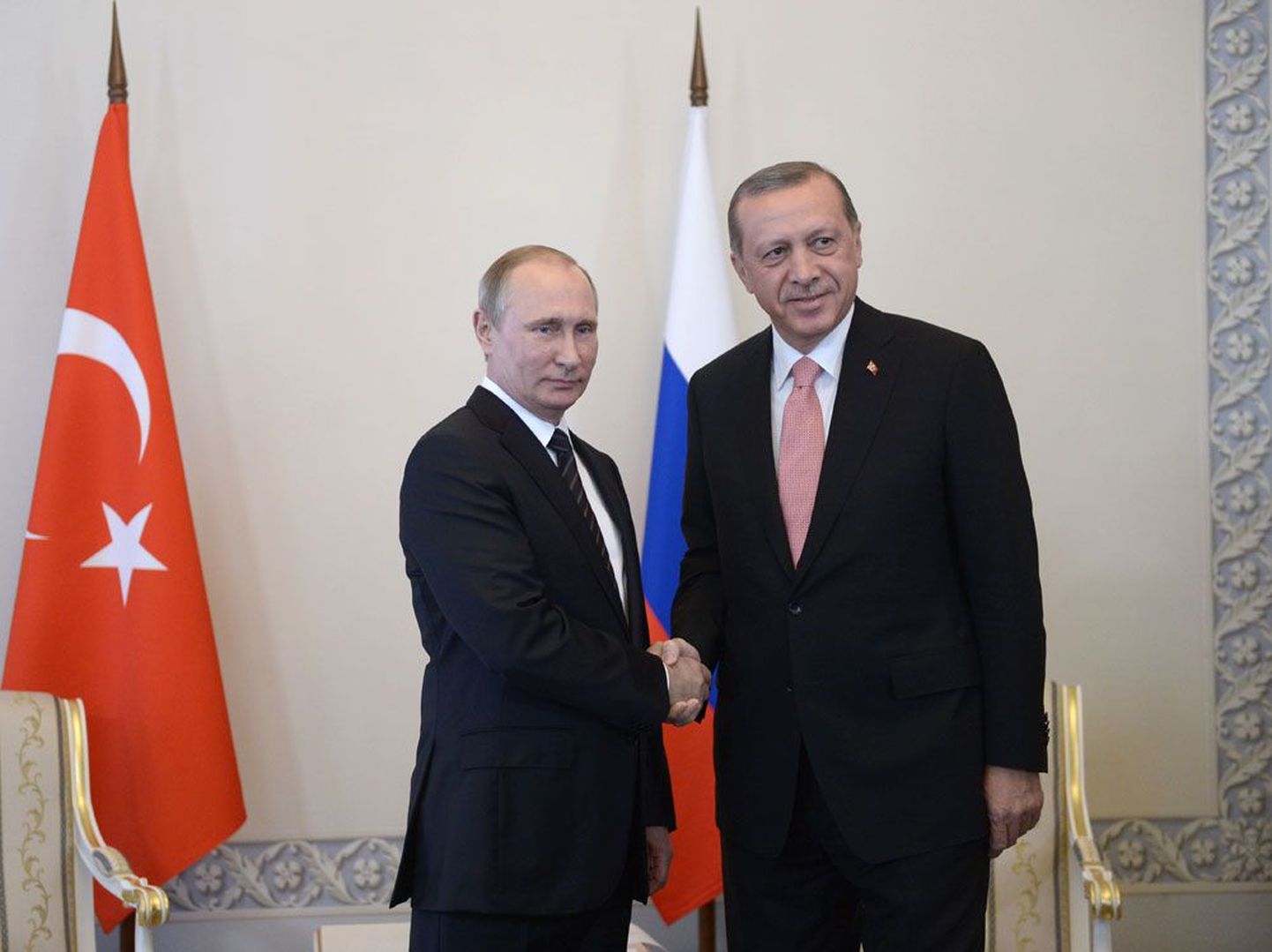 Встреча президента России Владимира Путина и президента Турции Реджепа Тайипа Эрдогана.