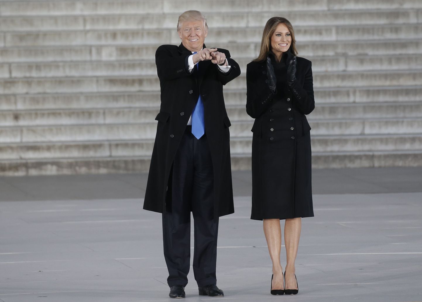 Donald Trump ja ta abikaasa Melania Trump