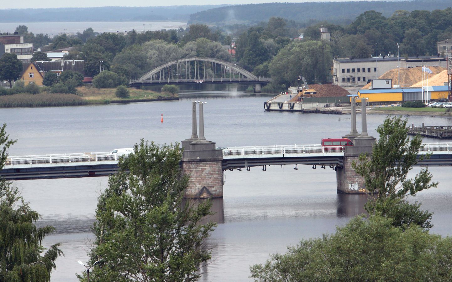 Vaade Pärnu Kesklinna ja Siimu sillale.