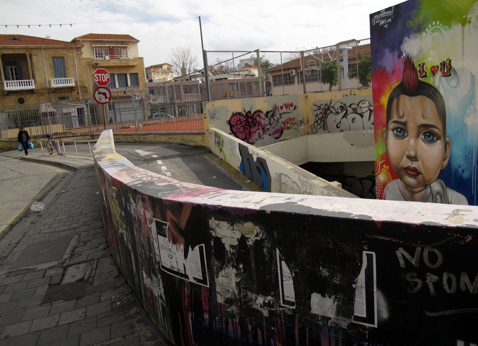 Grafiti Küprose pealinnas Nikosias