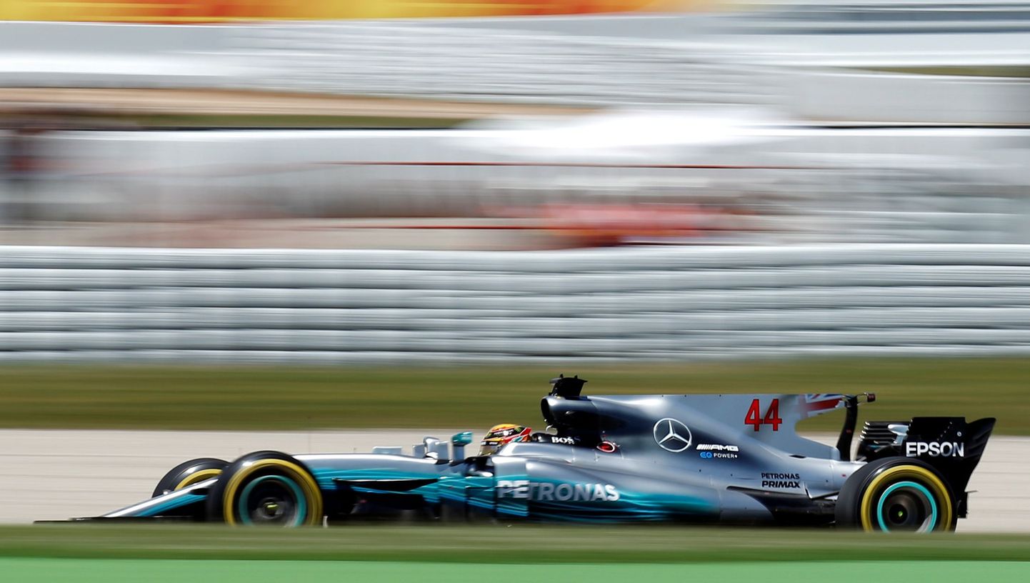 Lewis Hamilton Hispaania vormel-1 etapil.