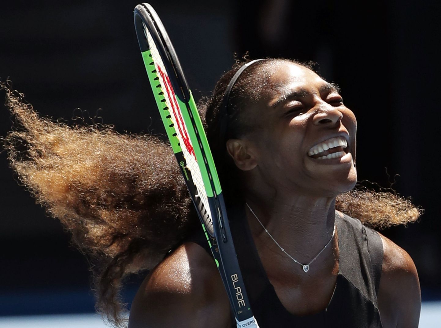 Serena Williams pärast Johanna Konta alistamist.