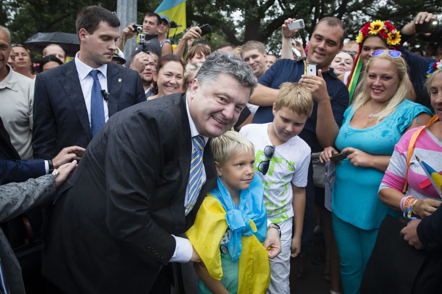 Ukraina president Petro Porošenko 24. augustil Odessas.