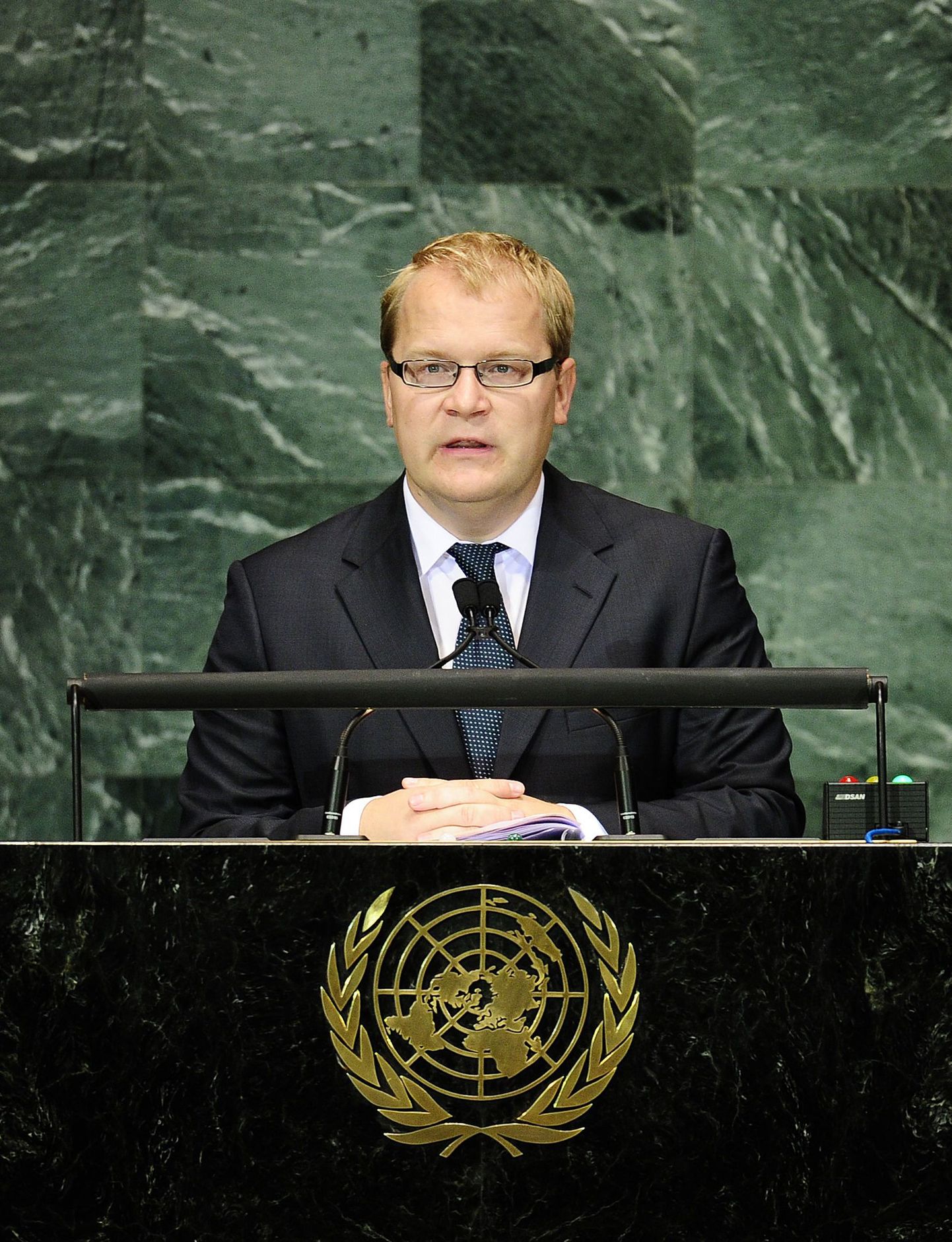 Välisminister Urmas Paet ÜROs septembris 2010.