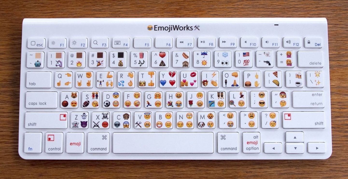 Emotikonide klahvidega klaviatuur