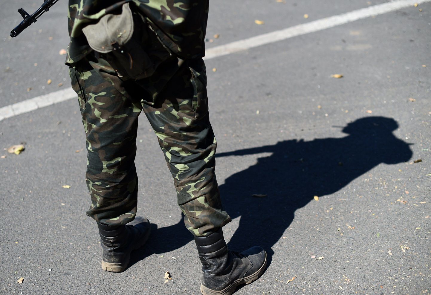 Terrorist Donetski lennujaama lähistel 2. septembril.