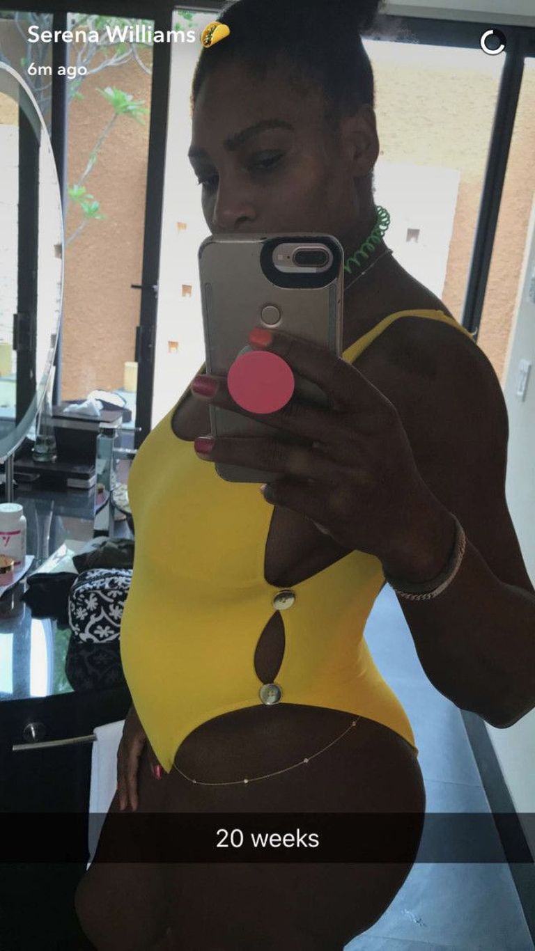 Serena Williams teatas beebiootusest / Snapchat