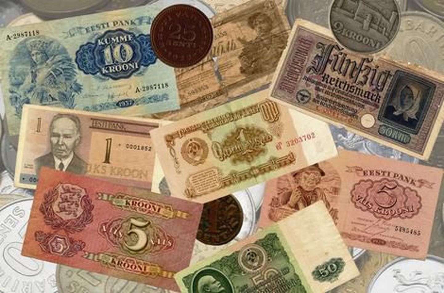За последние сто лет в Эстонии имели хождение многие валюты.