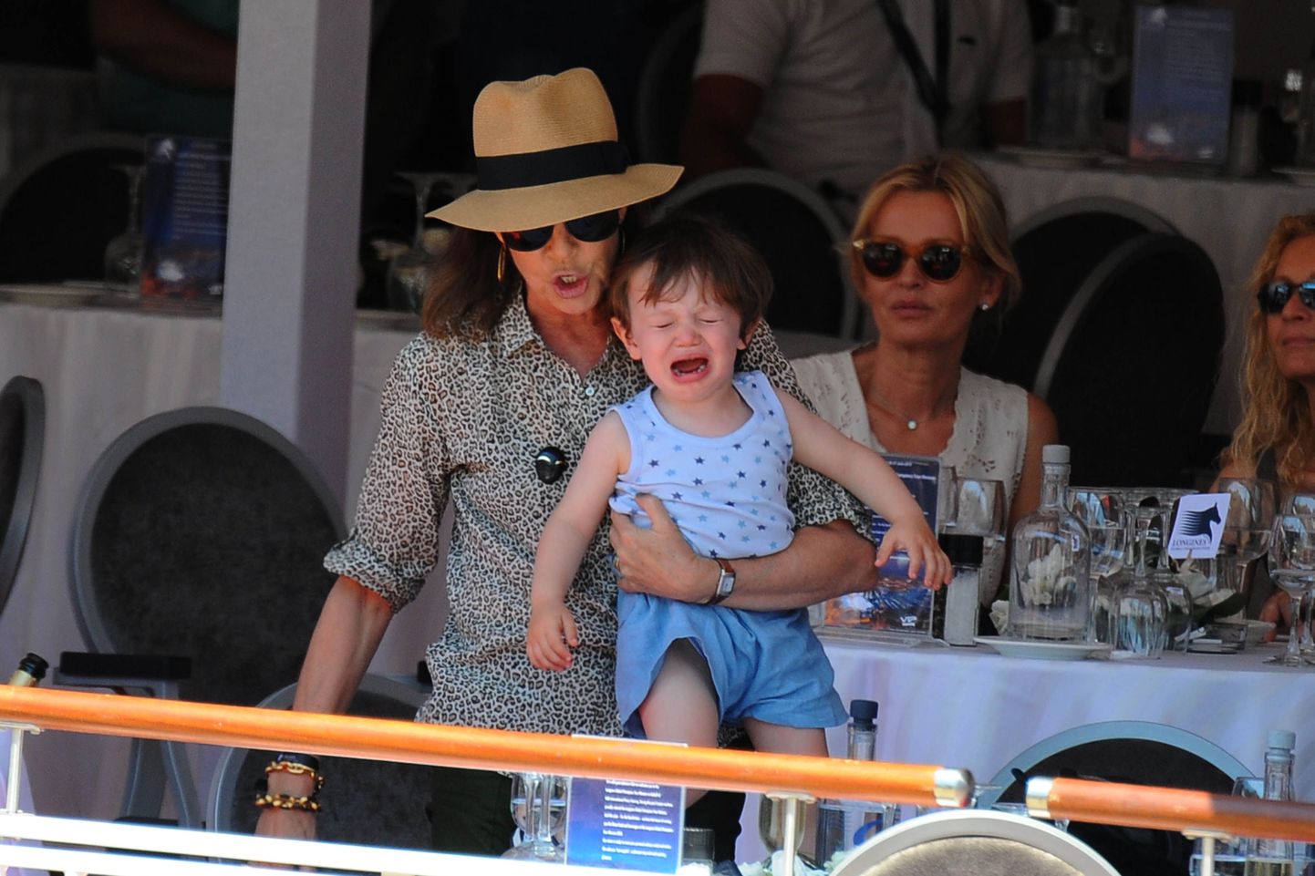 Принцесса Монако с внуком