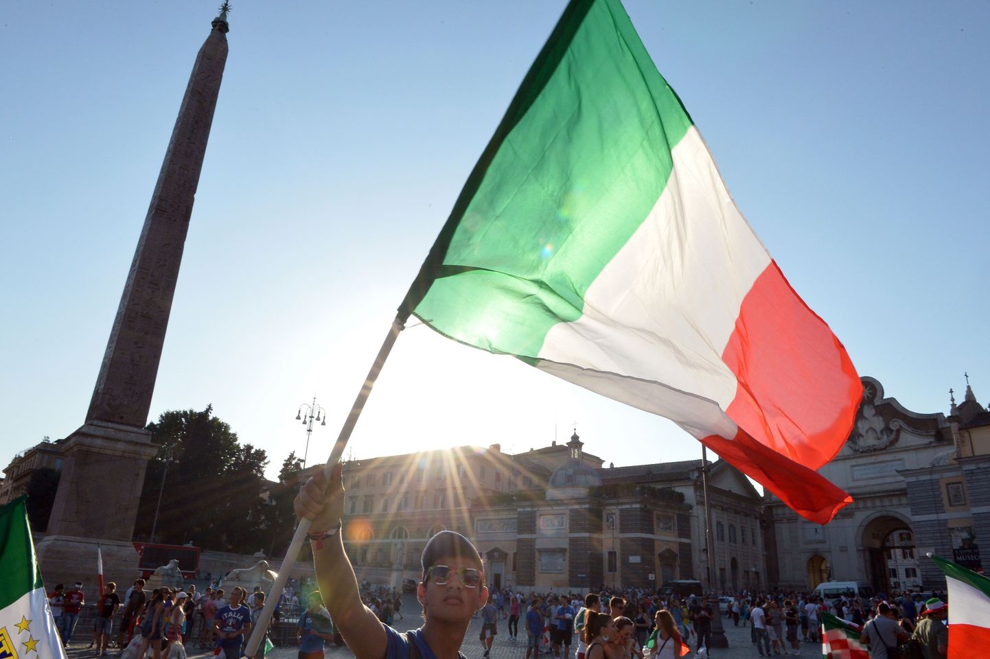 Итальянский флаг.