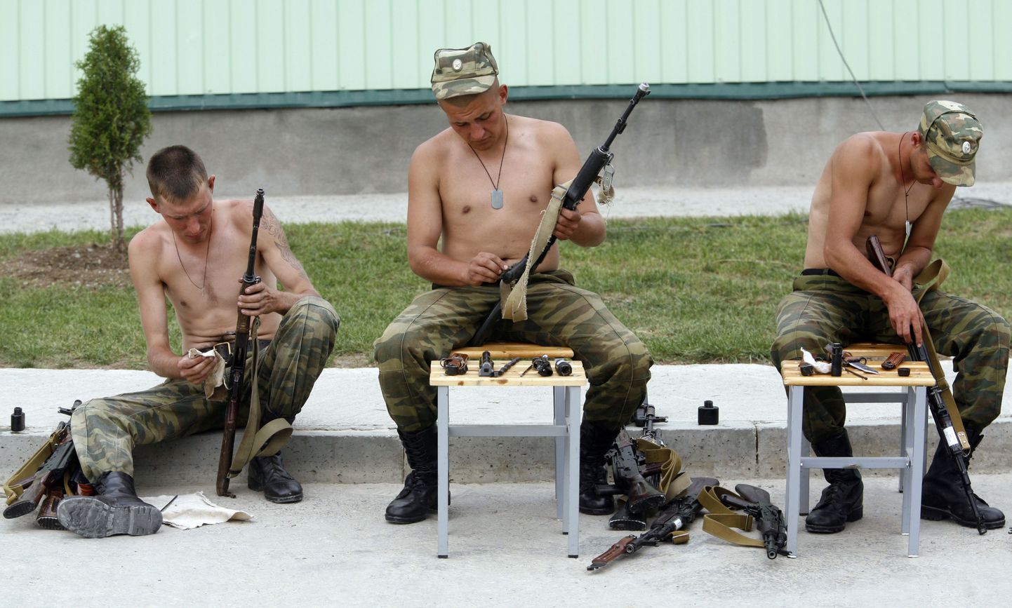 Vene sõdurid Lõuna-Osseetias.