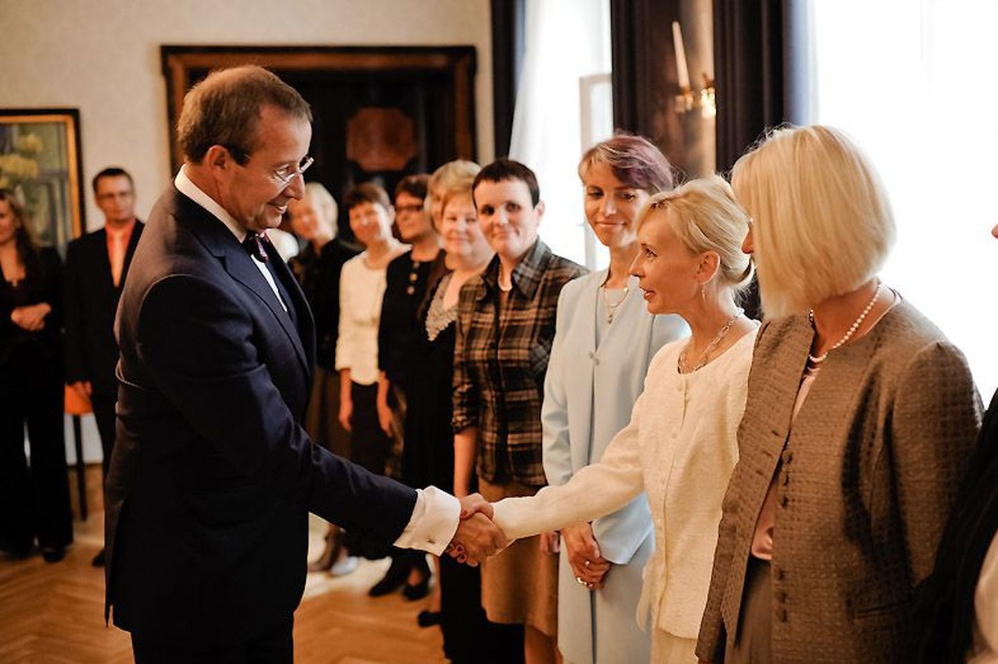 President Toomas Hendrik Ilve­s tervitas Eesti parimate perearstikeskuste esindajaid.