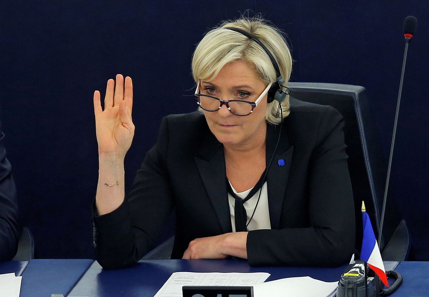 Marine Le Pen europarlamendis.