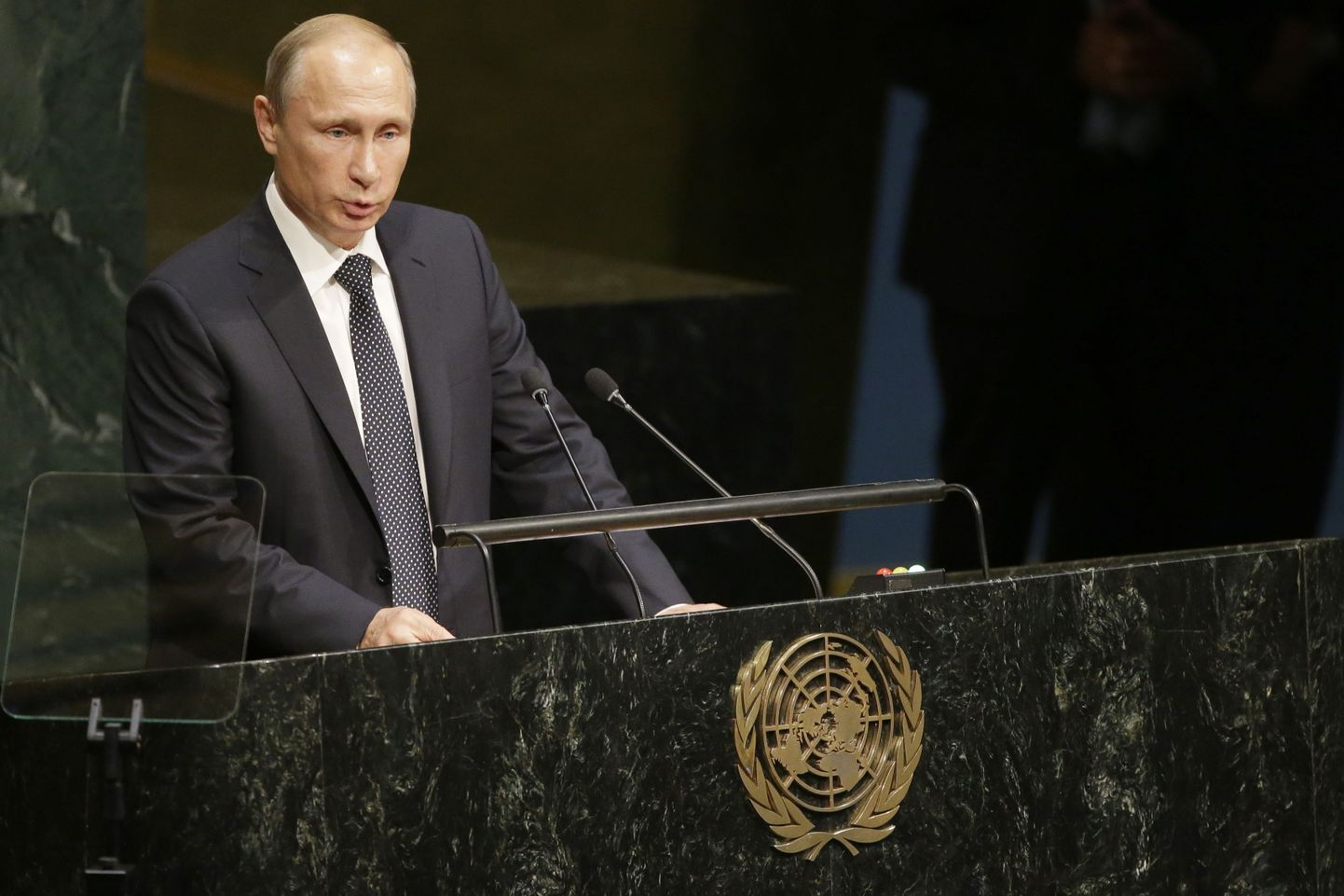 Путин на ассамблее ООН.