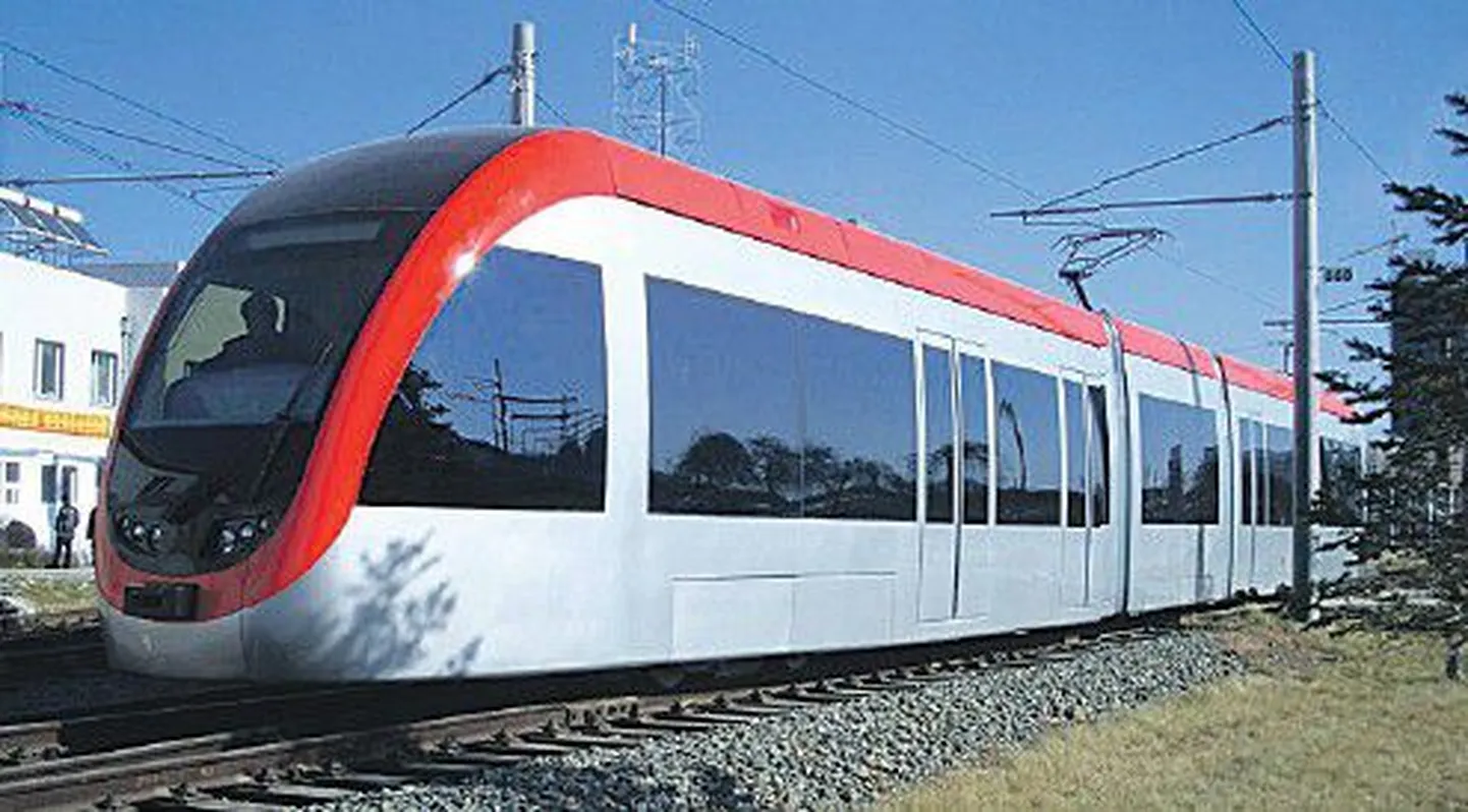 Такие трамваи китайского производства, по мнению таллиннской горуправы, могли бы через несколько лет курсировать между центром города и Ласнамяэ.