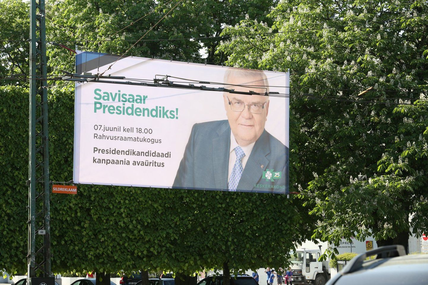 Edgar Savisaare presidendikampaania plakat