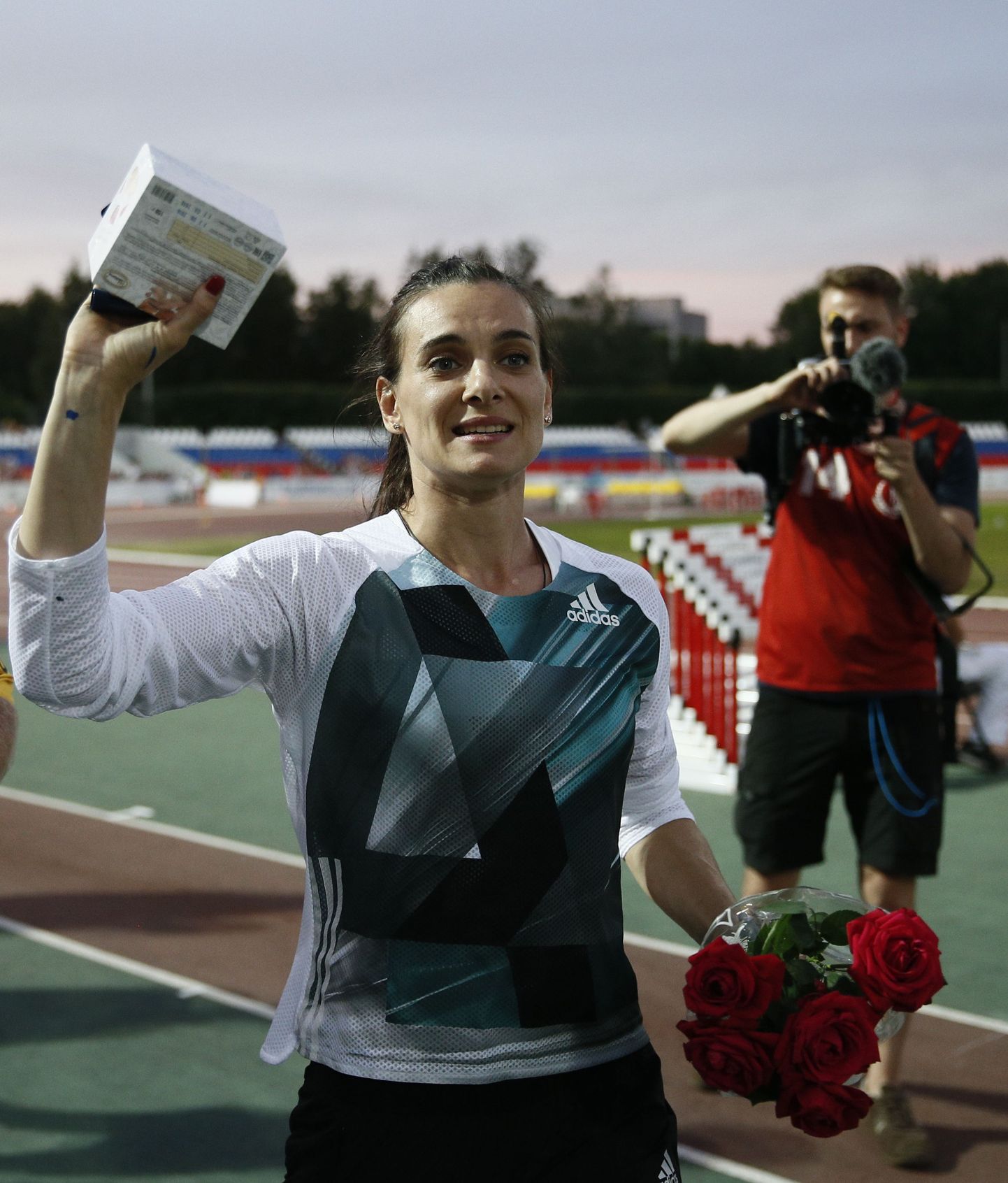 Елена Исинбаева после победы на чемпионате России в июне 2016.