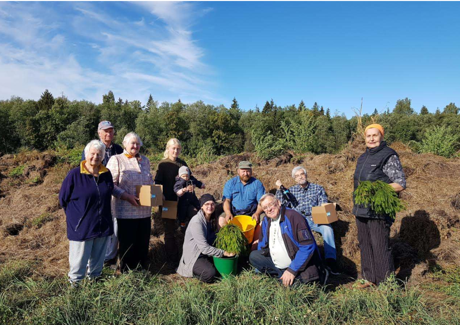 Sõnnikuhunniku prepareerimine biodünaamika õppepäeval Saidafarmis käesoleva aasta 10. septembril.
