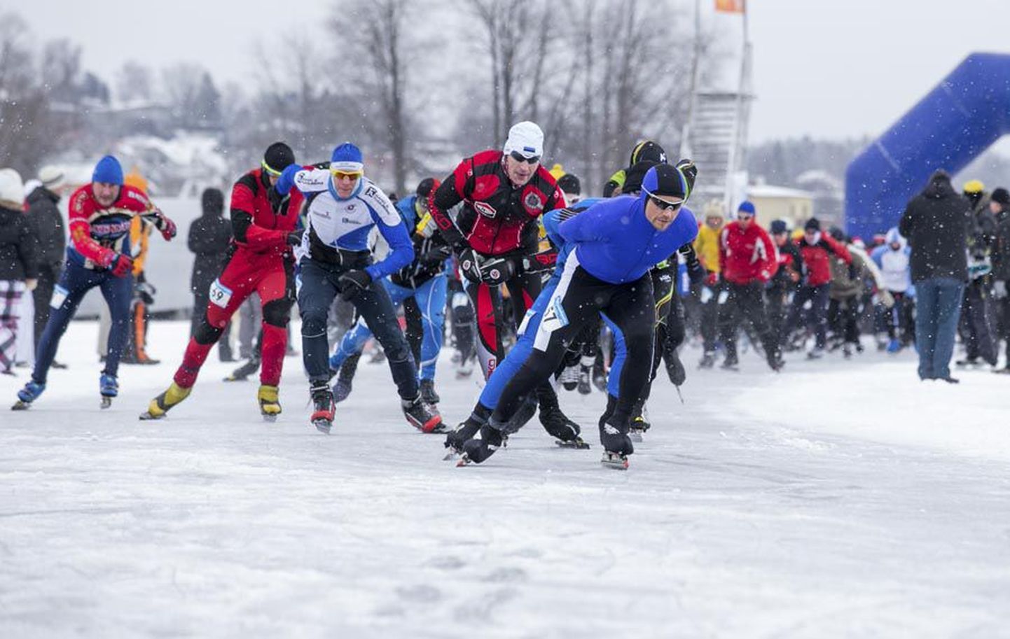 23. jaanuaril tuleb Viljandi järvel kuues Mulgi uisumaraton. Pilt on tehtud viimasest, 2014. aasta võistlusest.