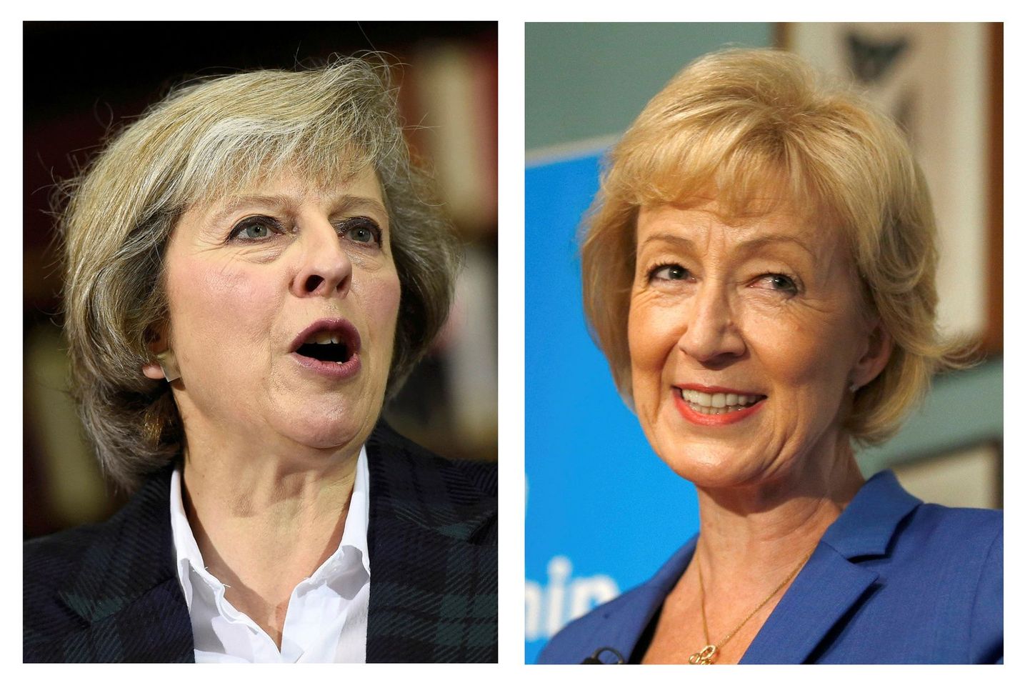 Kaks konservatiivide peaministrikandidaati Theresa May ja Andrea Leadsom.