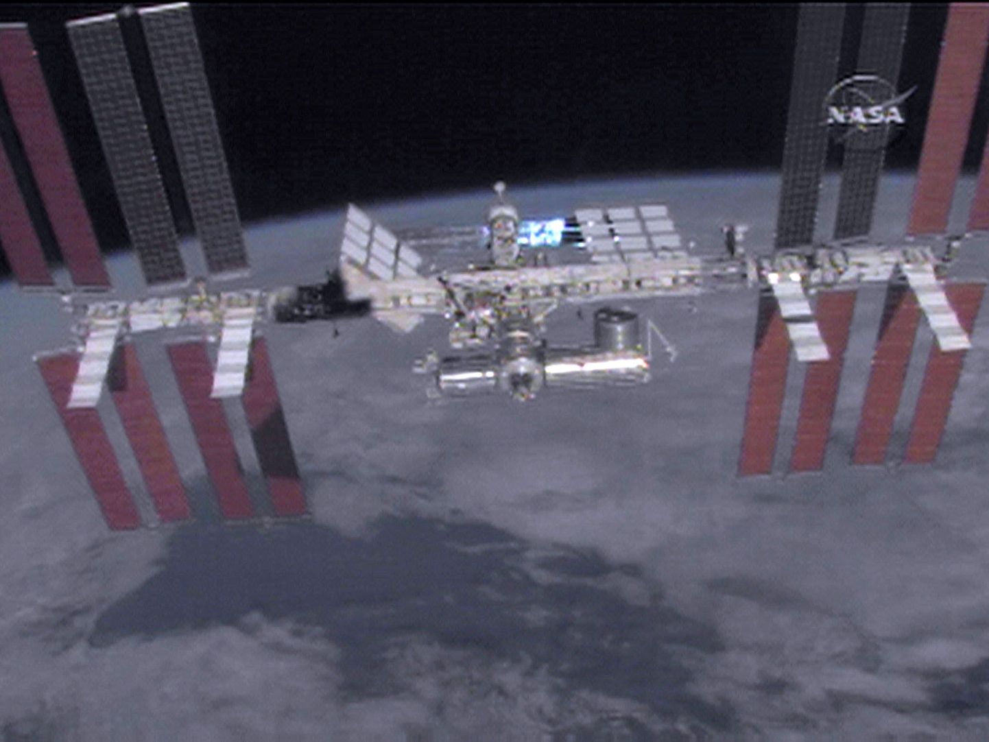 NASA videokaader rahvusvahelisest kosmosejaamast ISS.