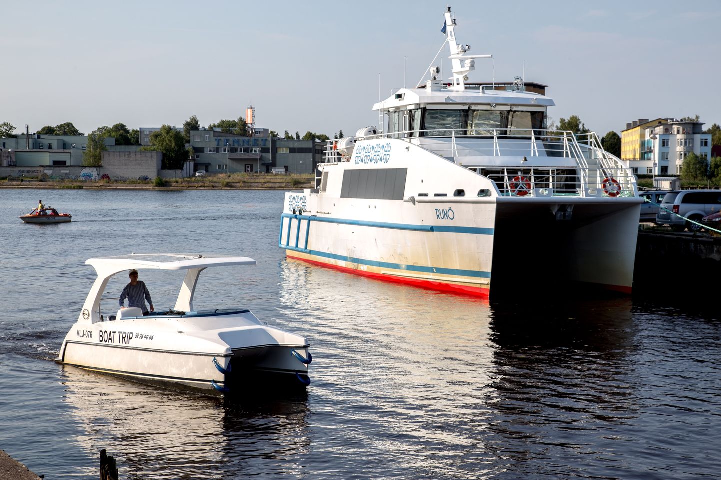 Ruhnu liinil sõitev liinilaev Runö Pärnu sadamas