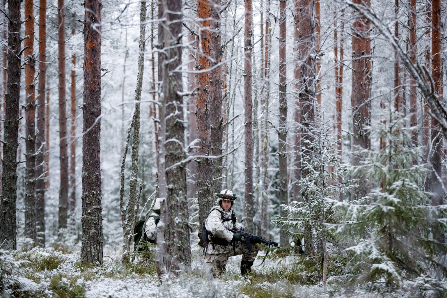 Soome sõjaväeõppus Kontio 22 Nurmeses 29. november 2022.