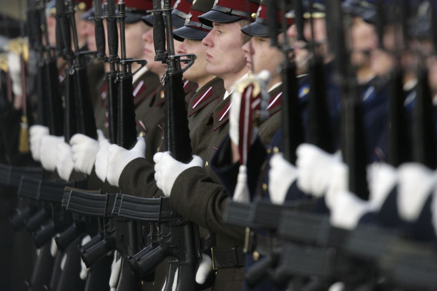 Läti kaitseväelased.