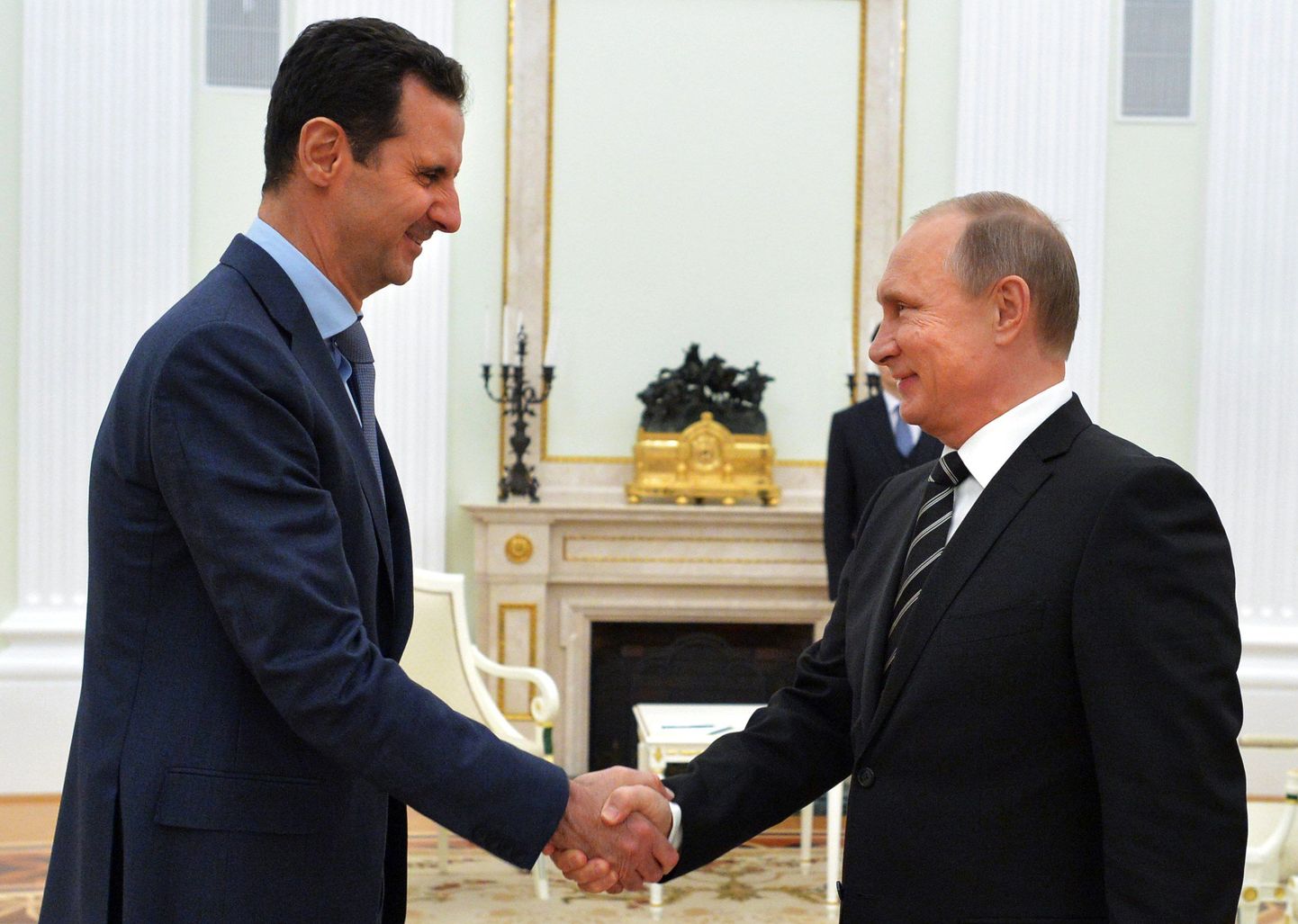 Башар Асад и Владимир Путин.