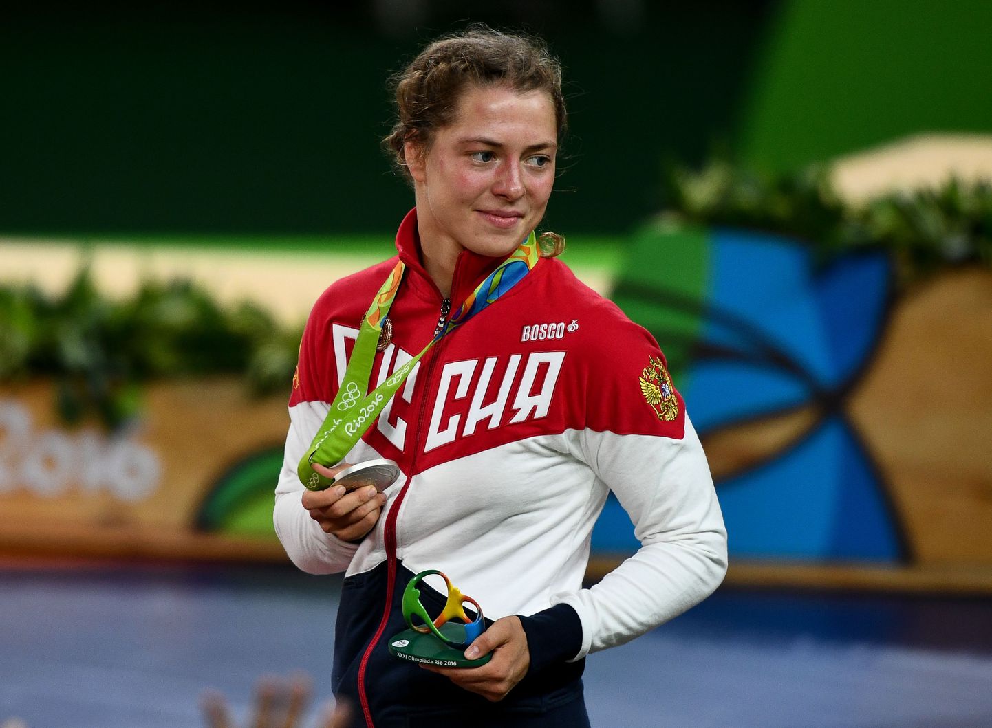 Валерия Коблова с серебряной медалью Рио.