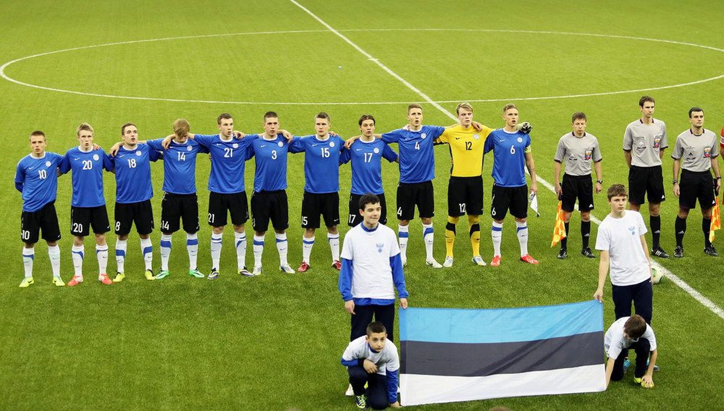 Сборная Эстонии на Кубка Содружества в 2014 году.