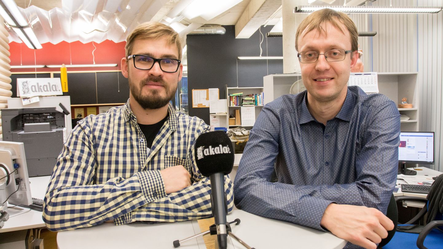 Sakala ajakirjanikud Rannar Raba ja Marko Suurmägi