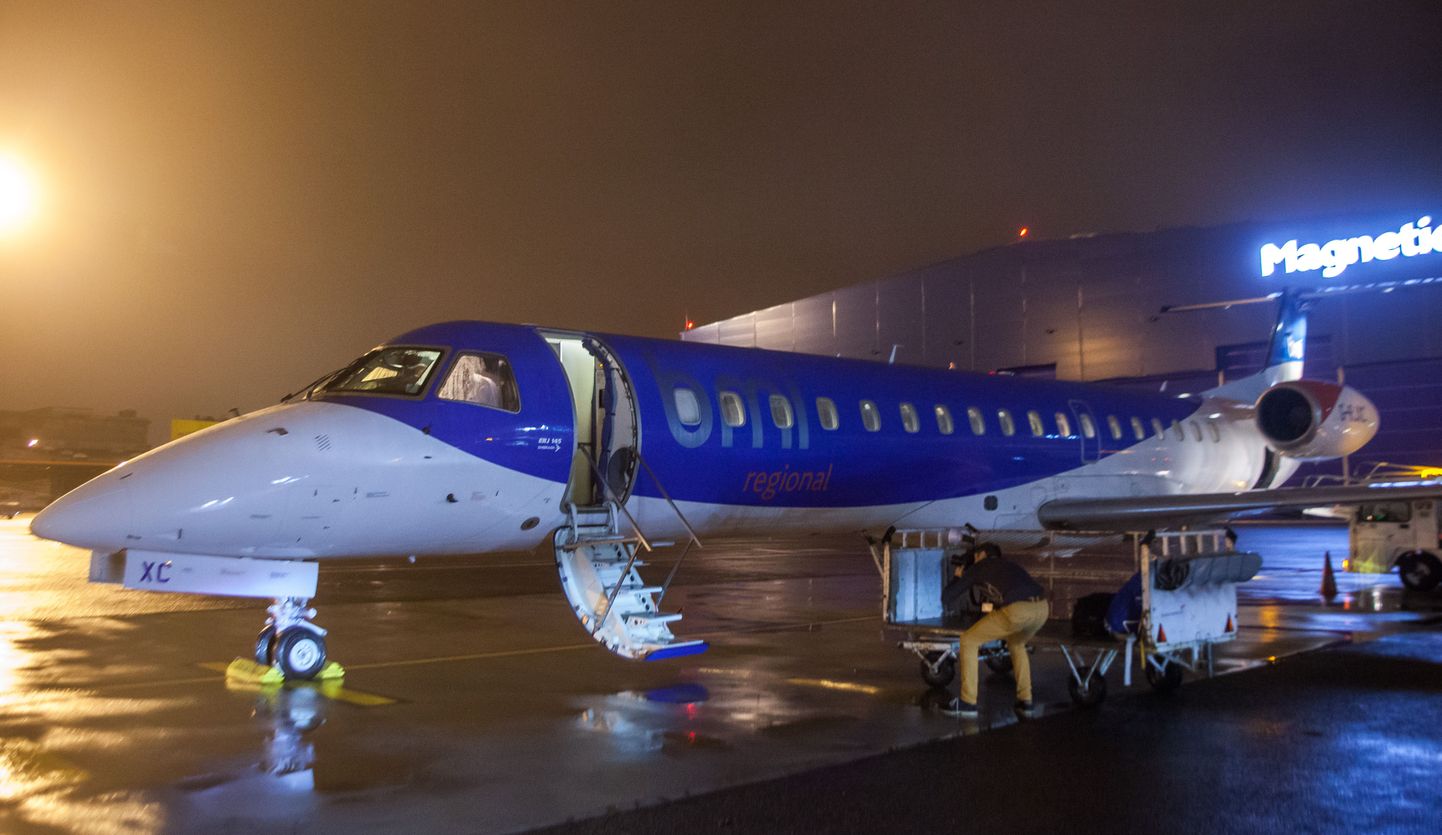 Nordic Aviationi esimene lend Tallinna lennujaamast.
