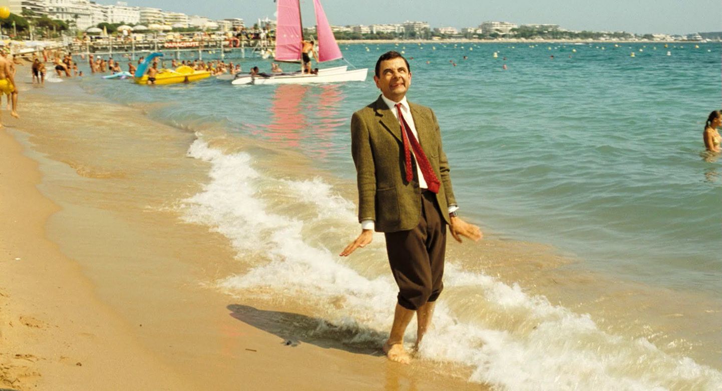 Prantsusmaa, Cannes, päike, rannaliiv ja Mr. Bean.