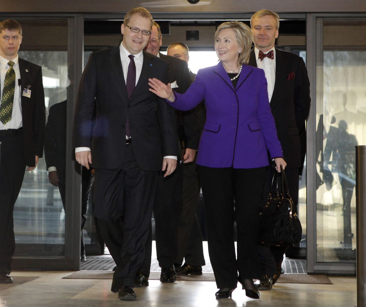 Urmas Paet ja Hillary Clinton 2010. aastal NATO välisministrite kohtumise ajal Tallinnas.